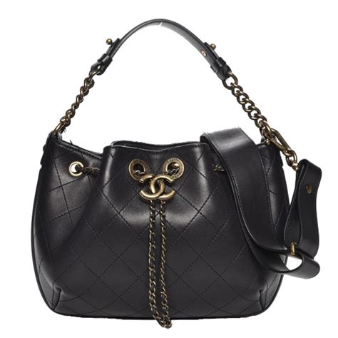 chanel paris rome drawstring bag|CHANEL Calfskin Stitched Large Paris Rome Drawstring CC Bag .